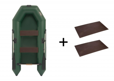 Лодка ПВХ Tulin Легенда 3000 с фанерными вставками под мотор